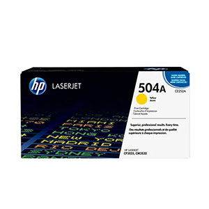 Toner Cartridge HP Laser 504A (CE252A) Original Yellow for (CP3525/CM3530) ~7,000Pages.