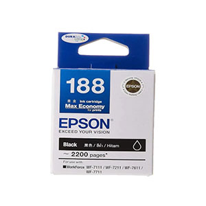 Ink Cartridge Epson T188 Black High Cap for (WF-7111/7211/7611/7711) (C13T188190)