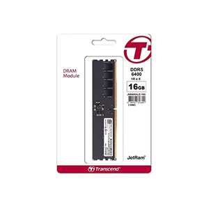 RAM 16GB JM DDR5 6400Mhz U-DIMM Transcend (JM6400ALE-16G) 1Rx8 2Gx8 CL52 1.1V (desktop)