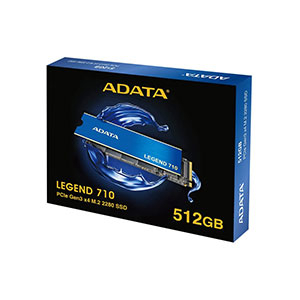 ADATA LEGEND 710 512GB PCIe Gen3 x4 M.2 2280 Solid State Drive
