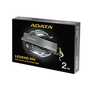 ADATA LEGEND 850 2TB PCIe Gen4 x4 M.2 2280 Solid State Drive
