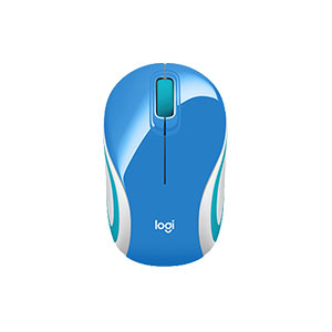 Logitech M187 Wireless Mini Mouse - Blue (910-005372)
