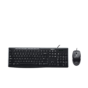Logitech MK200 Media Corded Keyboard and Mouse Combo (920-002693)