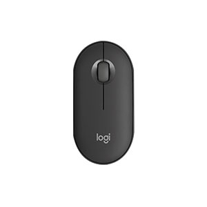 Logitech Pebble Mouse 2 M350s Modern Slim, Silent Bluetooth Mouse -Tonal Graphite (910-006988)