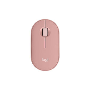 Logitech Pebble Mouse 2 M350s Modern Slim, Silent Bluetooth Mouse -Tonal Rose (910-006987)