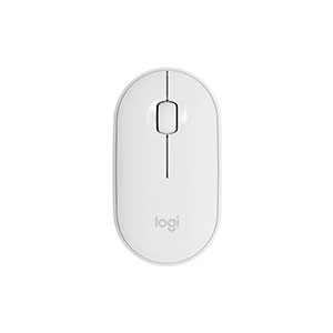 Logitech Pebble Mouse 2 M350s Modern Slim, Silent Bluetooth Mouse -Tonal White (910-006986)