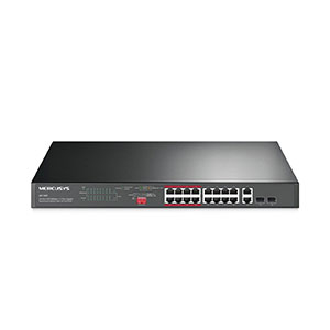 Mercusys MS120GP 20-Port Gigabit Rackmount Switch with 16-Port PoE+