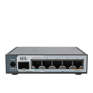 MikroTik hEX S (2025 version) with 2.5G SFP Gort, 5x Gigabit Eth ports​​ (E60iUGS)