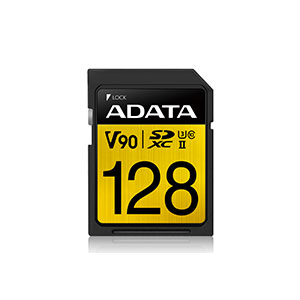 ADATA Premier ONE 128GB SDXC UHS-II U3 Class 10 V90 SD Card