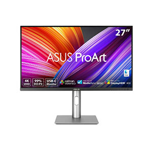 ASUS ProArt Display PA279CRV 27 4K Monitor UHD (3840x2160 at 60Hz) Speaker, DP-HDMI Port (3years)
