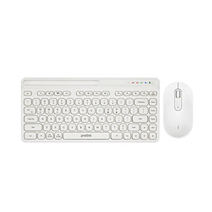 Prolink GMK-5007M Keyboard + Mouse Multi-device Mini combo WHT (Wireless +BT) Up to 3 Devices