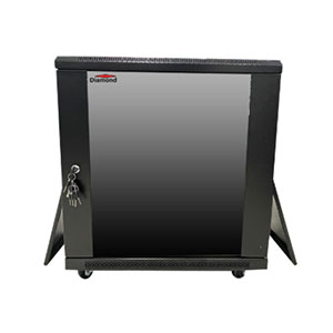 Diamond Rack 12U 600Wx600Dx720H (4-wheels, Glass-Door)