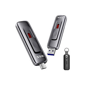 SSK External SSD SD303 512GB Type-C to USB-A Flash Drive