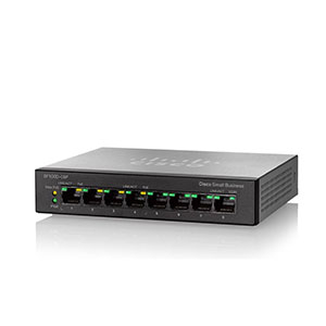 Cisco SF100D-08P-EU 8-Port Desktop PoE 10/100 Unmanaged Switch