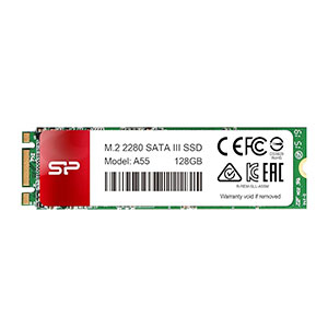 Silicon Power 128GB M.2 2280 SATA SSD, A55, std (SP128GBSS3A55M28) 3Yr