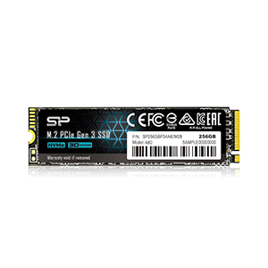 Silicon Power 256GB NVMe M.2 PCIe Gen3x4 2280 SSD (SP256GBP34A60M28)