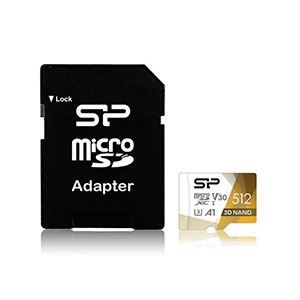 Silicon Power 512GB microSDXC Memory Card (SP512GBSTXDU3V20AB)