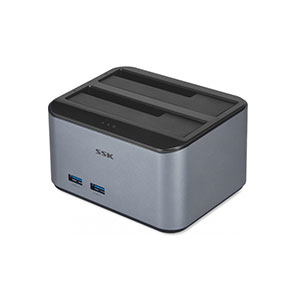 SSK HDD Box (DK108) Two 2.5/3.5 inch SATA I/II/III HDD/SSD, USB3.0