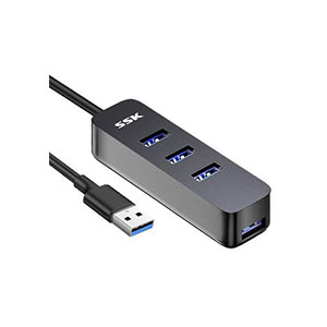 SSK USB3.0 4-ports USB HUB 1Meter Black SHU837