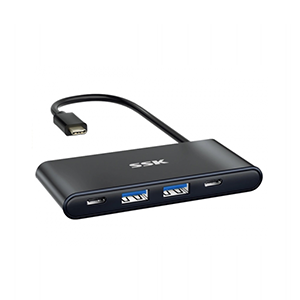 SSK SHU860 Type-C Multi-function 4-in-1 Adapter