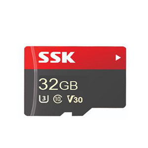 SSK 32GB Micro SD U3 V30 Class10 Memory Card (TF100-32G)