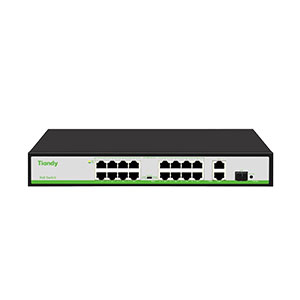 Tiandy TC-P3S019 16-Port PoE Switch, Switch PoE (16FE+2GE+1SFP)
