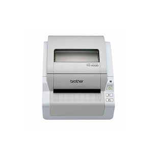 Brother TD-4000 Desktop Label and Barcode Printer (up to 102mm Tape) USB, Print Speed: 110mm/sec (1year)