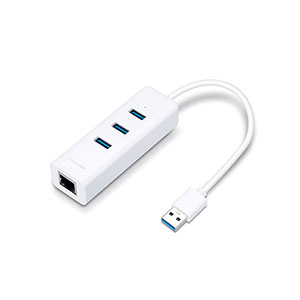 TP-Link UE330 USB 3.0 3-Port Hub & Gigabit Ethernet Adapter 2-in-1 USB Adapter