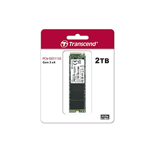 Transcend SSD Internal 2TB M.2 2280 PCIe Gen3x4 (TS2TMTE115S)