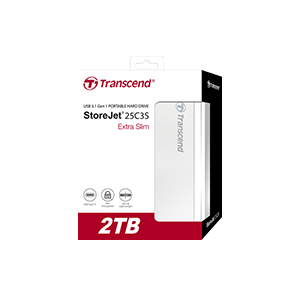 Transcend External HDD 2TB 25C3S StoreJet 2.5 (TS2TSJ25C3S)