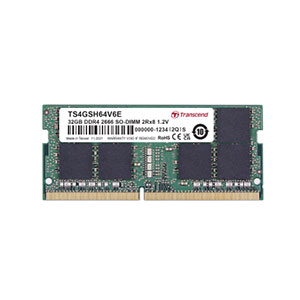 Ram 32GB DDR4 2666MHz SO-DIMM Transcend, Laptop​ ​(TS4GSH64V6E)