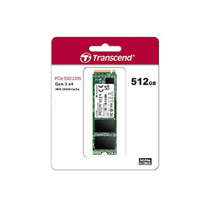 SSD Internal 512GB M.2 2280 TS512GMTE220S Transcend PCIe Gen3x4, M-Key, 3D TLC, with Dram (5Y)