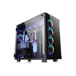 Thermaltake View 91 RGB Tempered Glass (TG*3), Riing Plus 140mm Fan*4