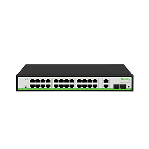 Tiandy TC-P3S028 26-Port POE 2*Gigabit 2*SFP Switch
