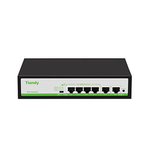 Tiandy TC-P3S06 4-Port POE Switch (4*10/100Mbps PoE Ports)