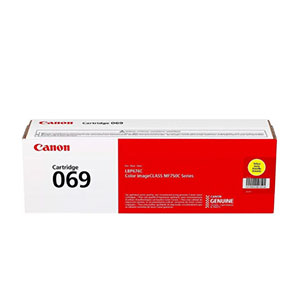 Toner Original Canon 069 Yellow Cartridge for Printer MF753cdw/LBP674cdw/MF751cdw (2,100ps)