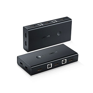 UGREEN (50744) HDMI Switch Box 2 In 1 Out KVM Switching