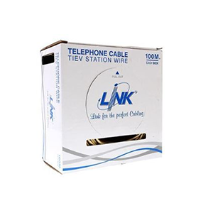 LINK TIEV Telephone 0.65 mm (22AWG) 4C Cable, 100M/Box (UL-1034)