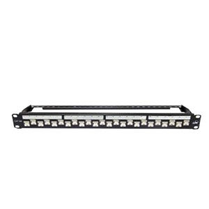 LINK Shield CAT6A PATCH PANEL 24 Port, Auto Shutter w/Cable Management (US-3324S)