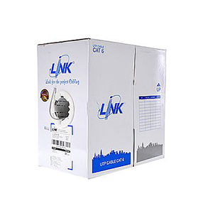 LINK CAT6 UTP (250 MHZ) w/Cross Filler, 23AWG, CMR, White 305m/Box (US-9106)