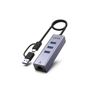 Unitek Y-3088B 4-in-1 Ethernet Hub