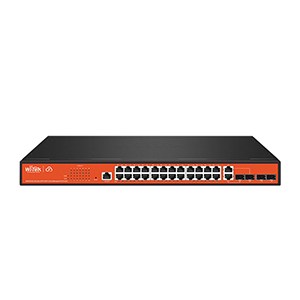 Wi-Tek WI-PCMS328GF 24 Gigabit PoE Ports, 2 Combo Gigabit RJ45/SFP, 2 Gigabit SFP Slots