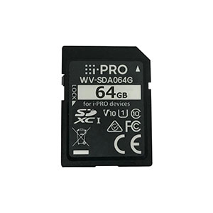 i-PRO WV-SDA064G 64GB SD/SDXC Class10-V10 Memory Card