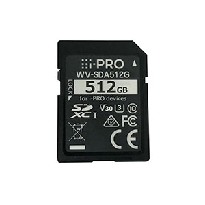 i-PRO WV-SDA512G 512GB SDXC/SD Class10-V30 Memory Card