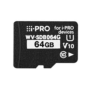 i-PRO WV-SDB064G​ 64GB microSD Class10/V10 Memory Card