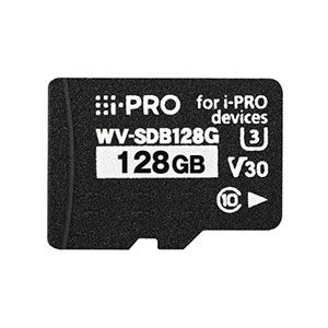 i-PRO WV-SDB128G​ 128GB microSD Class10/V30 Memory Card