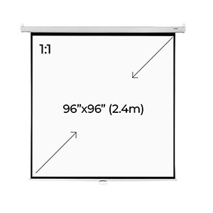 Wall Screen Projector PROLINK Ratio 1:1 2.4m (96