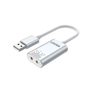 Unitek Y-247A USB 2.0 External Sound Card Adapter for Stereo Audio