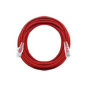 COMMSCOPE/AMP (9-1859249-0) Cat6 Patchcord, SL, Red, Transparent. 90Ft