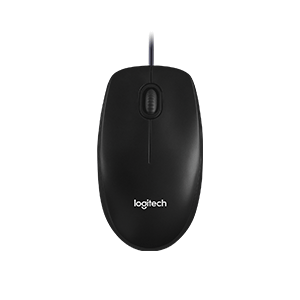 Logitech M100R Wired USB Mouse Dark Black (910-005005)